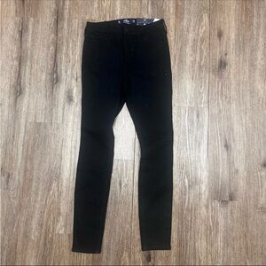 Hollister Jeans Juniors Size 3R Black High Rise Super Skinny Soft Stretch 26